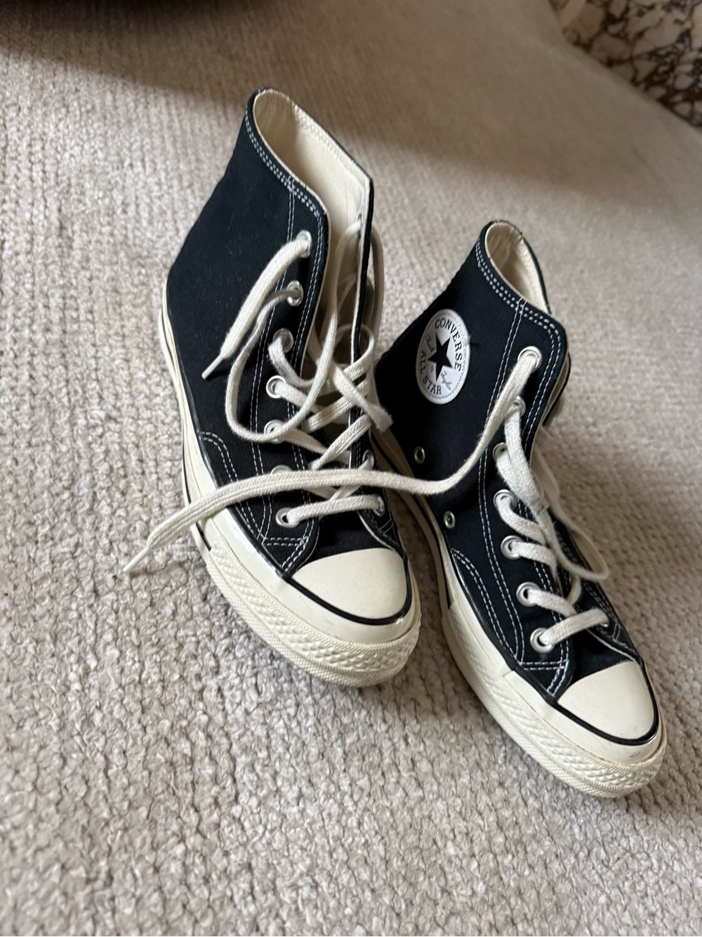Converse Chuck Taylor Sneakers Black with Off-White Accents